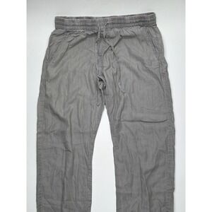 Gap 1969 Grey Jogger Pants Womens Large Elastic Waist Drawstring Relaxed Fit